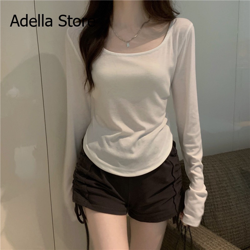 Adella Store áo phông áo thun nữ croptop baby tee Korean INS Trendy Hàn Phong A29J29Q37Z230914