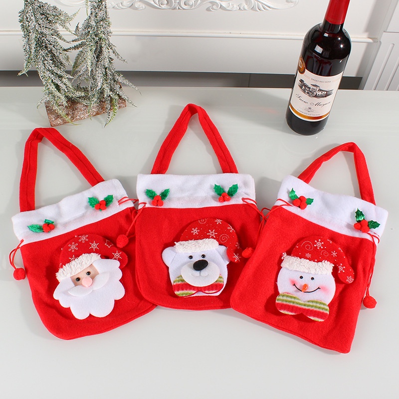 Túi Đựng Kẹo Giáng Sinh Hình Ông Già Noel