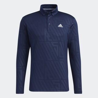 adidas Đánh gôn Áo polo dài tay Nam Màu xanh da trời GM3623