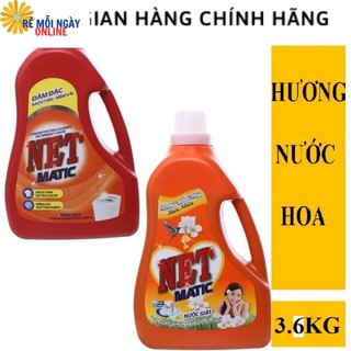 Nước Giặt NET Matic 3,6kg Hương nước hoa Thiên Nhiên