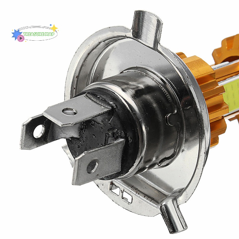 Bóng Đèn Pha led 3 cob h4 10w 500lm heyuanlong333 Cho Xe Mô Tô