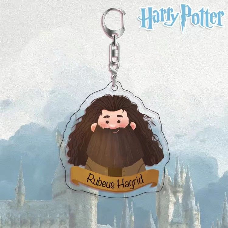 Harry potter Móc Khóa Hai Mặt Bằng acrylic Hình Nhân Vật Hoạt Hình Trong harry potter