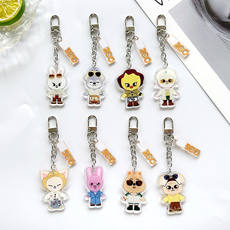 Móc Khóa Hình kpop straykids skz Zoo 5-star dome tour 2023 charms