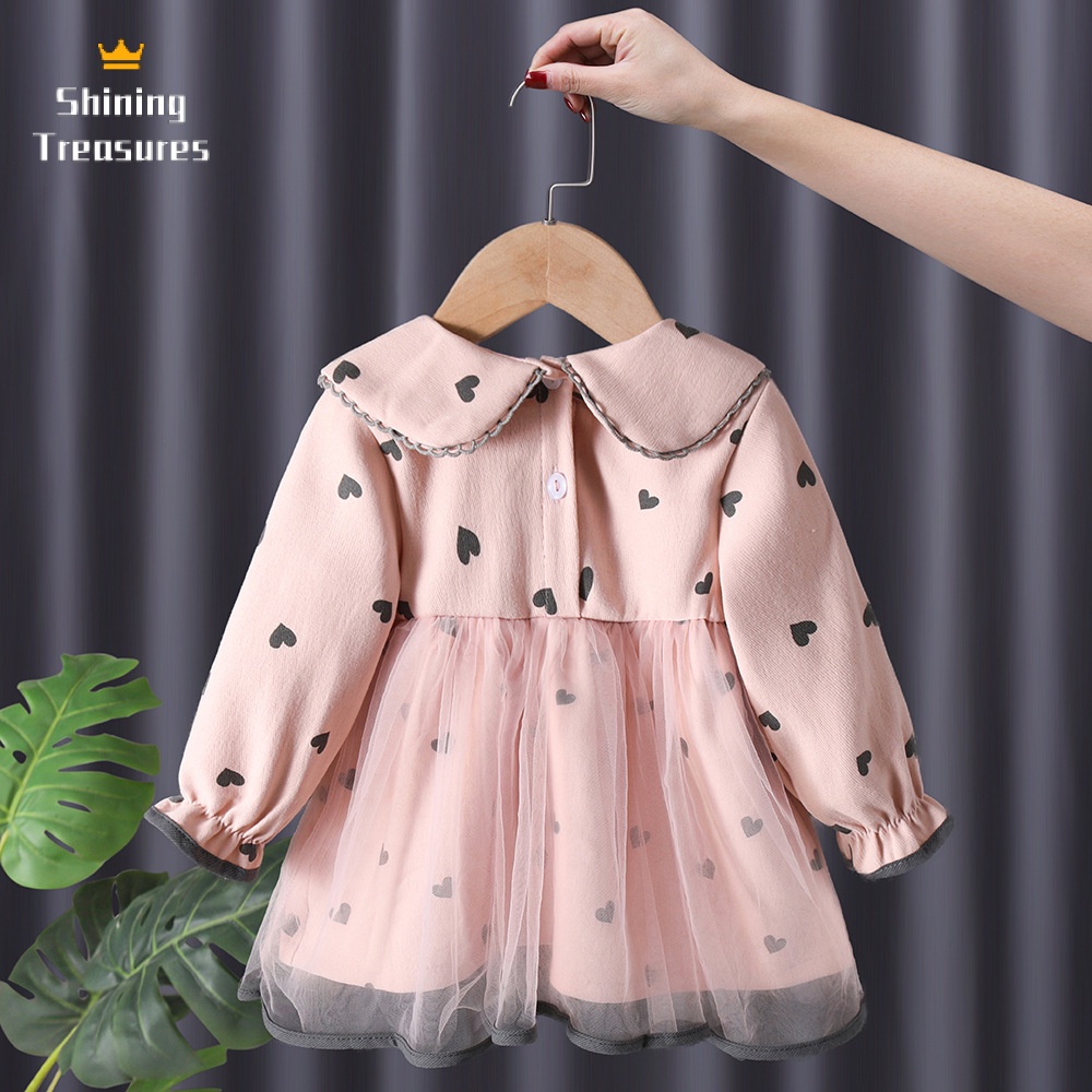 ShiningTreasures Váy Bé Gái váy váy trẻ em công chúa bé gái thời trang dễ thương đẹp 2023 NEW KLQ2391CQM 38Z230919