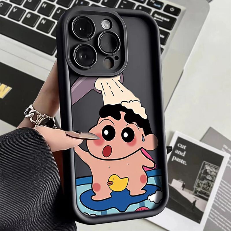Ốp Điện Thoại silicone Mềm Họa Tiết Cậu Bé Bút Chì Cho iphone 7 8 plus 11 12 pro max iphonex xr xs