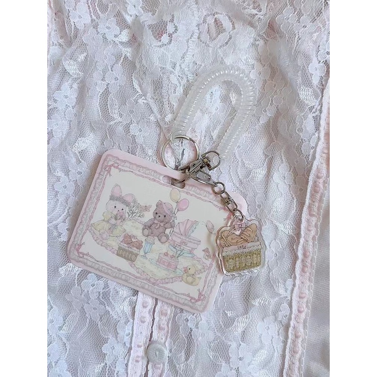 Girldream Ví Đựng Thẻ id / Thẻ id Đi Dã Ngoại Mùa Xuân Hình Thỏ Và Gấu Có Móc Khóa Cho Học Sinh Giá Đỡ