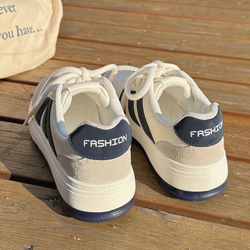 PUDING  Giày Thể Thao Vải Bạt Thời Trang Hàn Cho NữGiày Thể Thao Lưới Thoáng Khí Thời Trang Hàn Quốc Năng Động 3.5CM