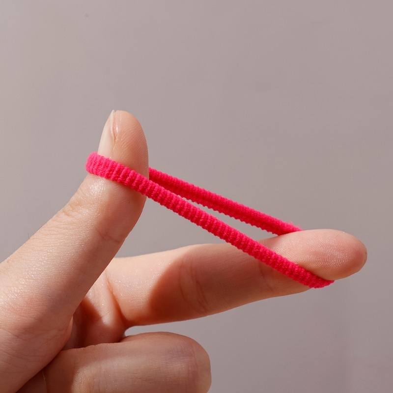 Túi 300 Dây Thun Buộc Tóc Nhiều Màu Sắc Dành Cho Bé Gái