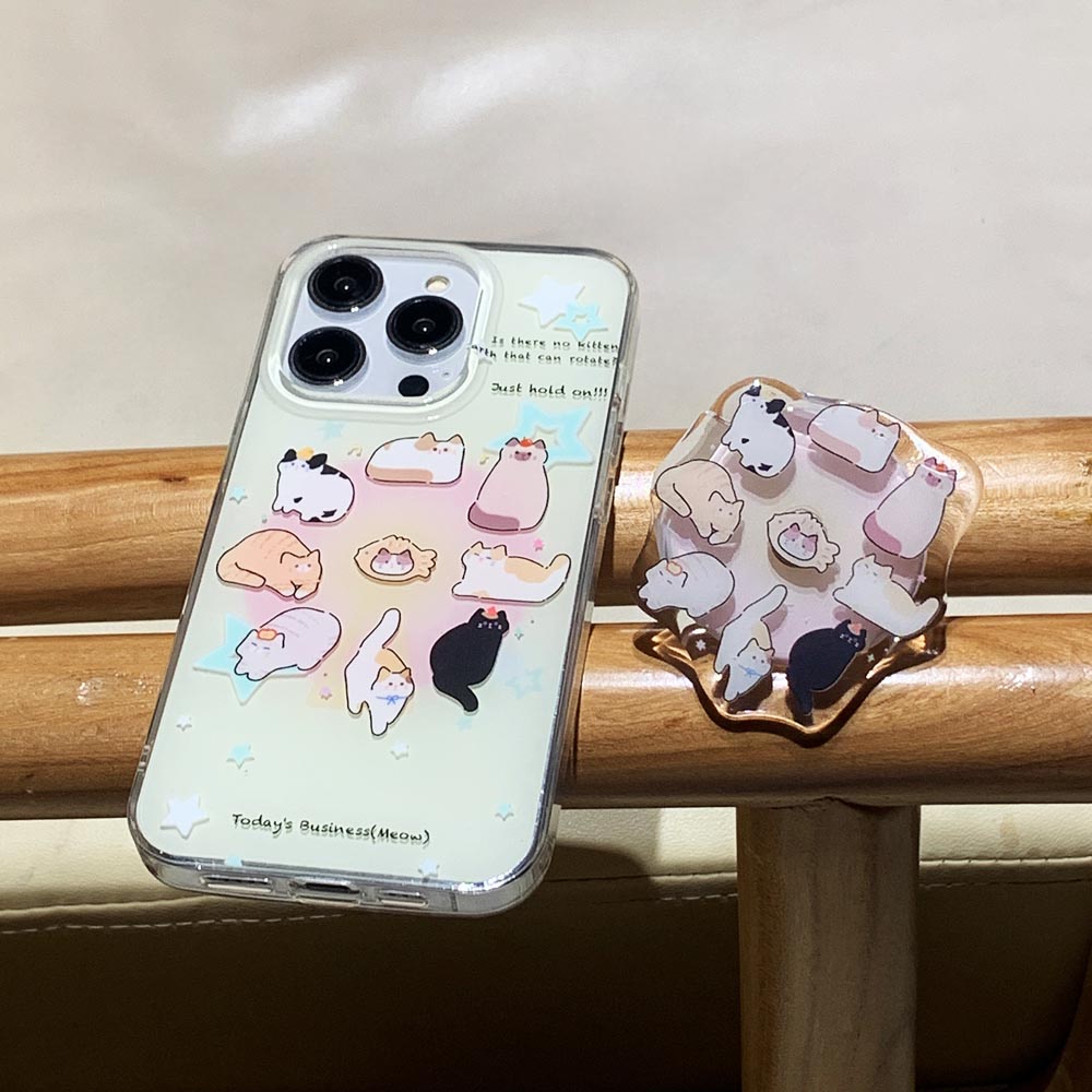 Vỏ Bao Da Điện Thoại Cứng In Hình Mèo Cho iphone 11 12 12pro 12promax 13 13pro 13promax 14 14pro 14promax Ốp