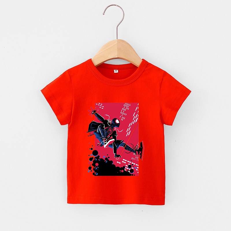 Áo thun trẻ em BLACK SPIDERMAN, 8 màu áo, đầy đủ size có big size, áo thun cho bé Cotton, Màu khác nhắn shop