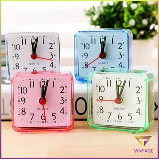 Square Crystal Alarm Clock Watch Bedside Office Electronic [Z/5]