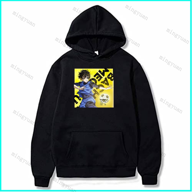 Áo Hoodie In Hình Mingyuan Blue Lock Oliver Aiku Bachira Meguru Kunigami Rensuke Trọng Lượng 250g Thời Trang Unisex