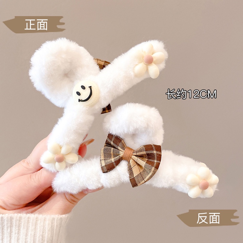 Mới Kẹp Tóc Hình Nơ / Bông Hoa Hai Mặt Dễ Thương Thời Trang Cho Nữ