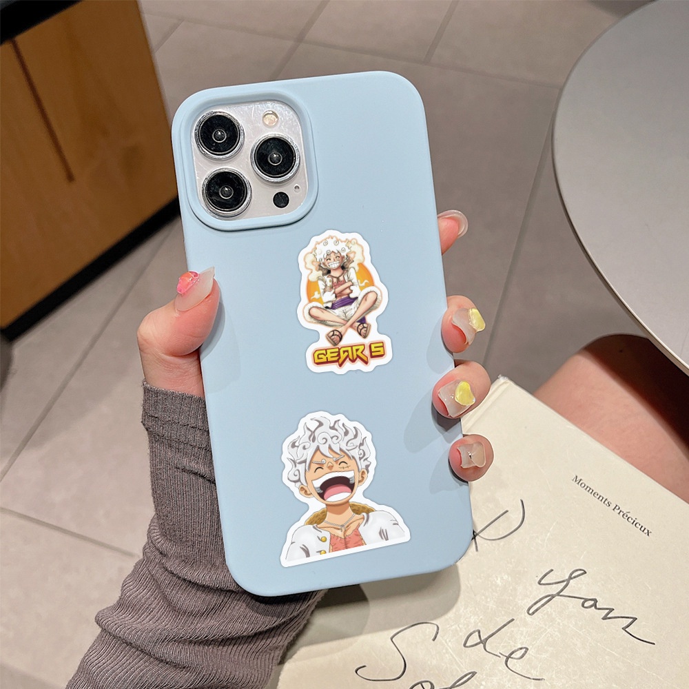 Bộ 110 Miếng Dán Trang Trí Mũ Bảo Hiểm / Bút Chì / Nón Bảo Hiểm Chống Thấm Nước Hình anime one piece luffy Gage 5 graffiti