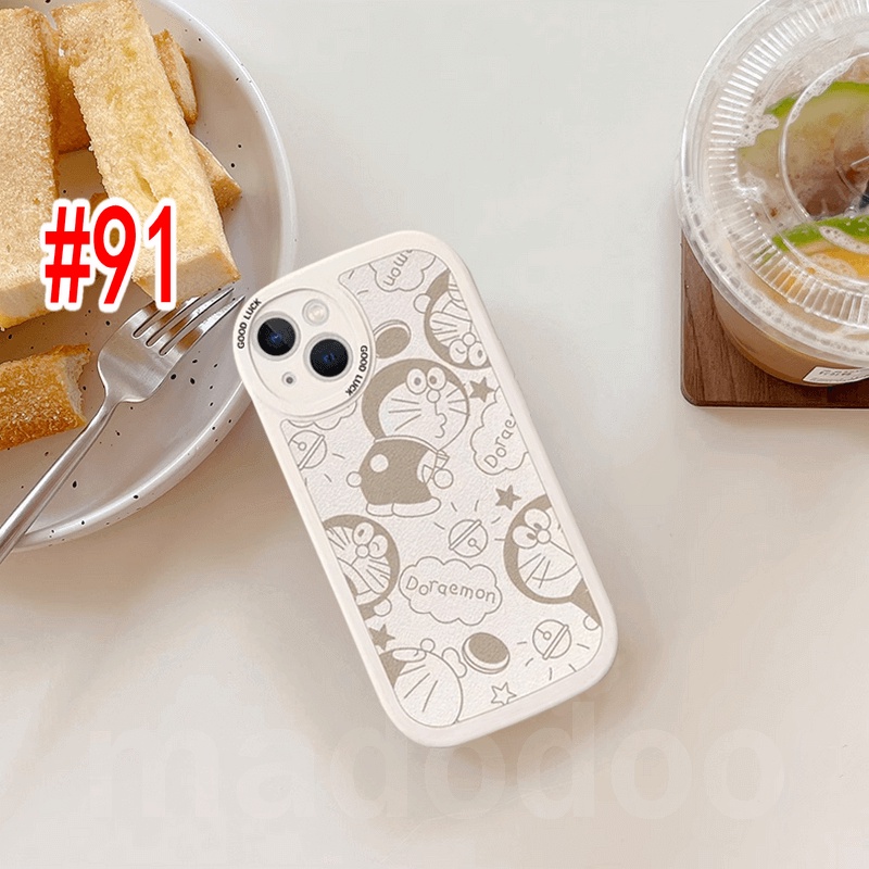 Doraemon Couple Casing Redmi 12C A1 A2 10 10C 10A 9A 9C 9T Note 12 11 11S 10S 9S 9 Pro 8 7 2022 4G 5G Mi POCO X5 X3 NFC K20 14 13T 10T Cute Oval Cartoon Couple Phone Case Full Fine Hole Shockproof Soft Back Cover XPN 91