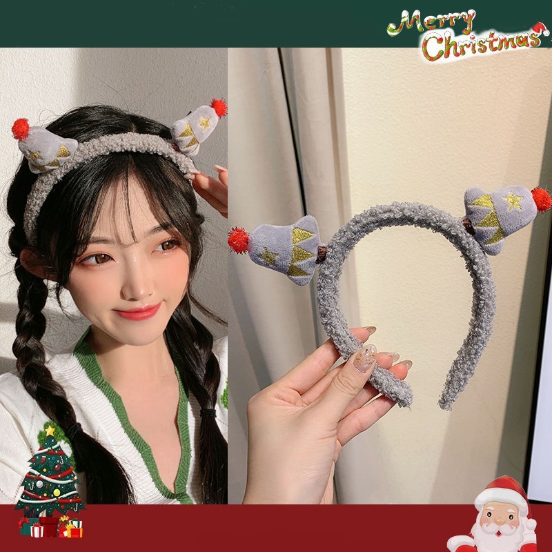 Băng Đô Cài Tóc Hình Sừng Tuần Lộc Giáng Sinh