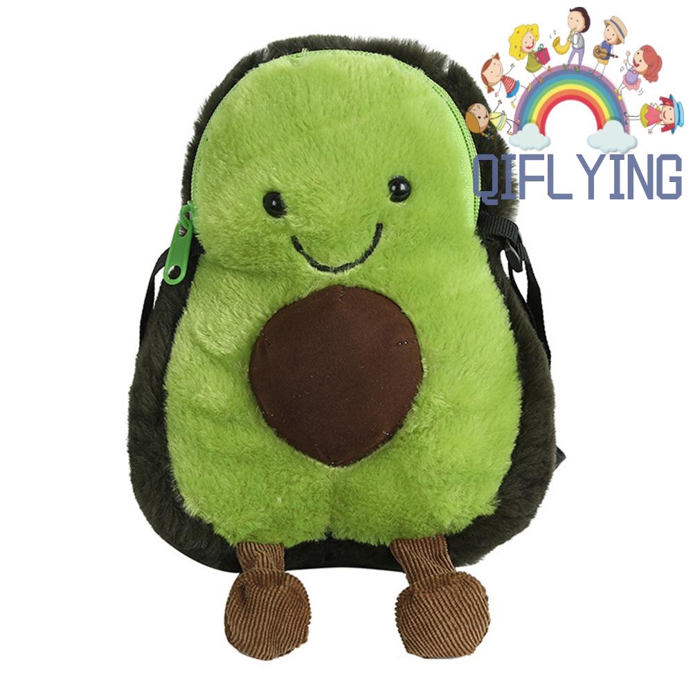 Túi Đeo Chéo Đựng Điện Thoại Hình Trái Bơ Hoạt Hình Dễ Thương Giản Dị Dành Cho Bạn Nữ