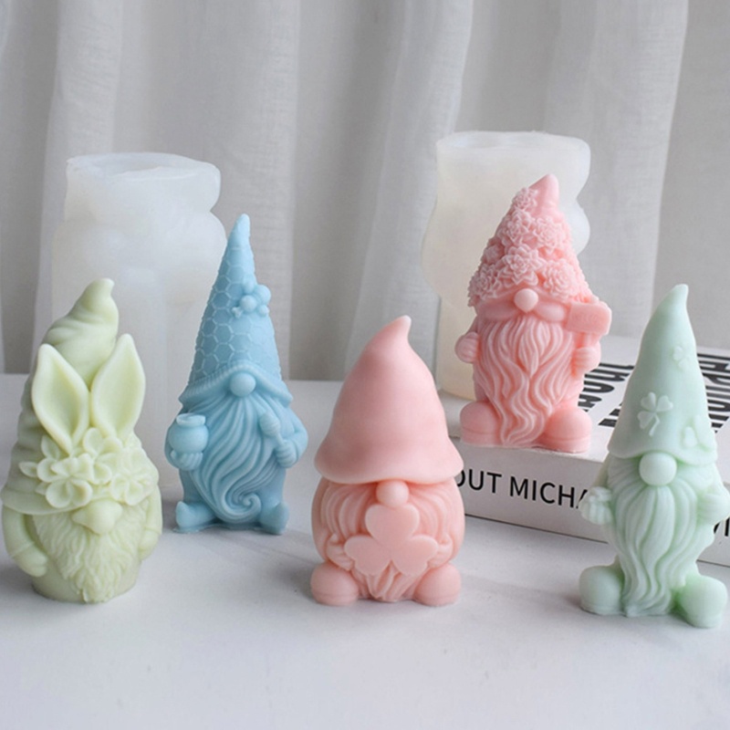 Khuôn silicone Làm Nến Thơm diy Hình Giáng Sinh Tiện Lợi