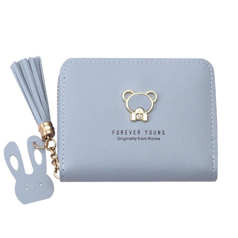 Ví ngắn YANNIAO mini có khóa kéo thời trang cho nữ