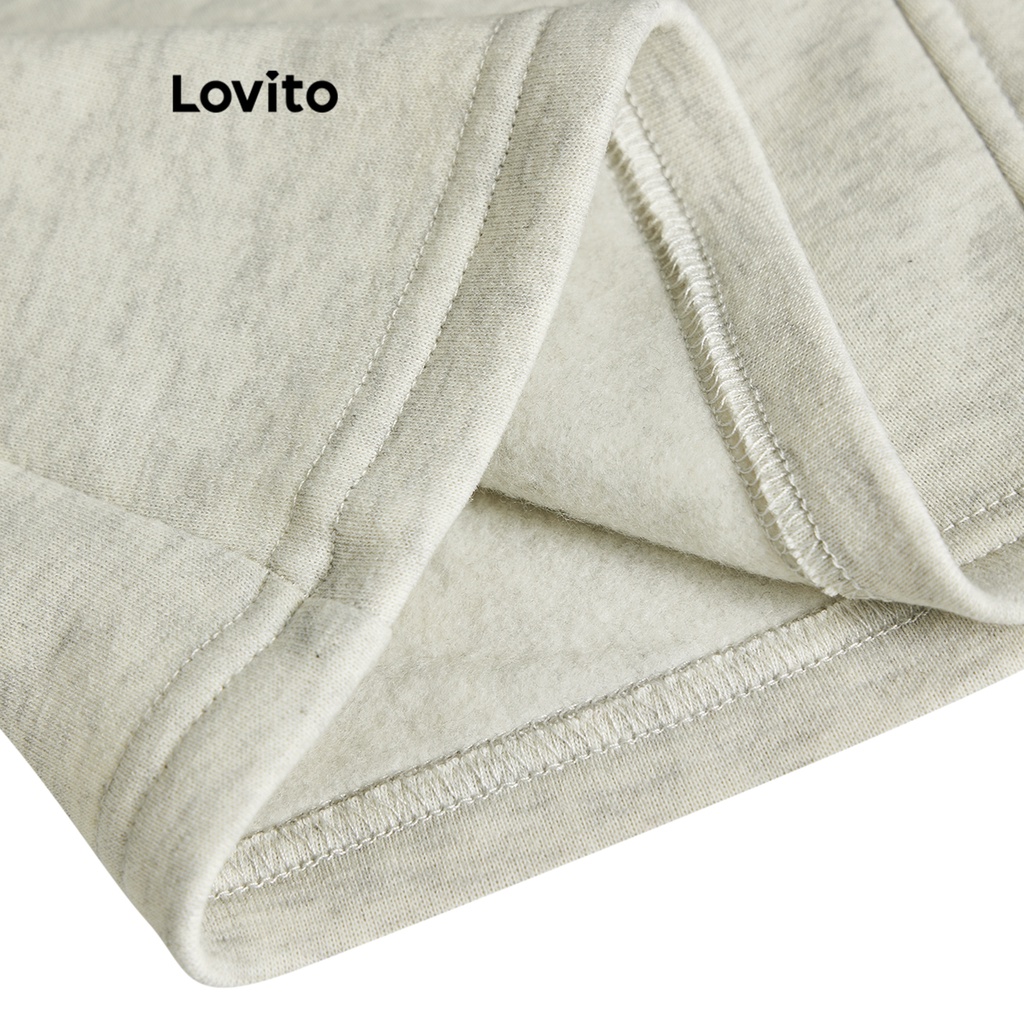 Chân váy Lovito dây rút buộc dây phối túi màu trơn thường ngày cho nữ L64AD070