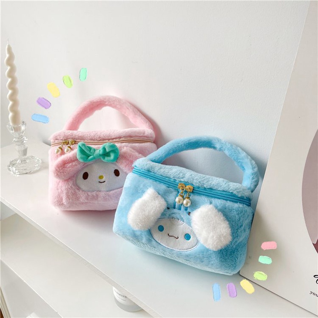 Sanrio Túi Đựng Mỹ Phẩm Hình Kuromi cinnamoroll Dễ Thương