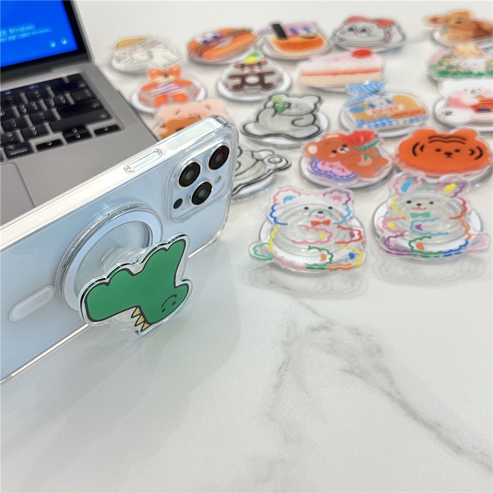 Dễ Thương Giá Đỡ Điện Thoại Có Nam Châm Hình Thỏ / Gấu Đáng Yêu