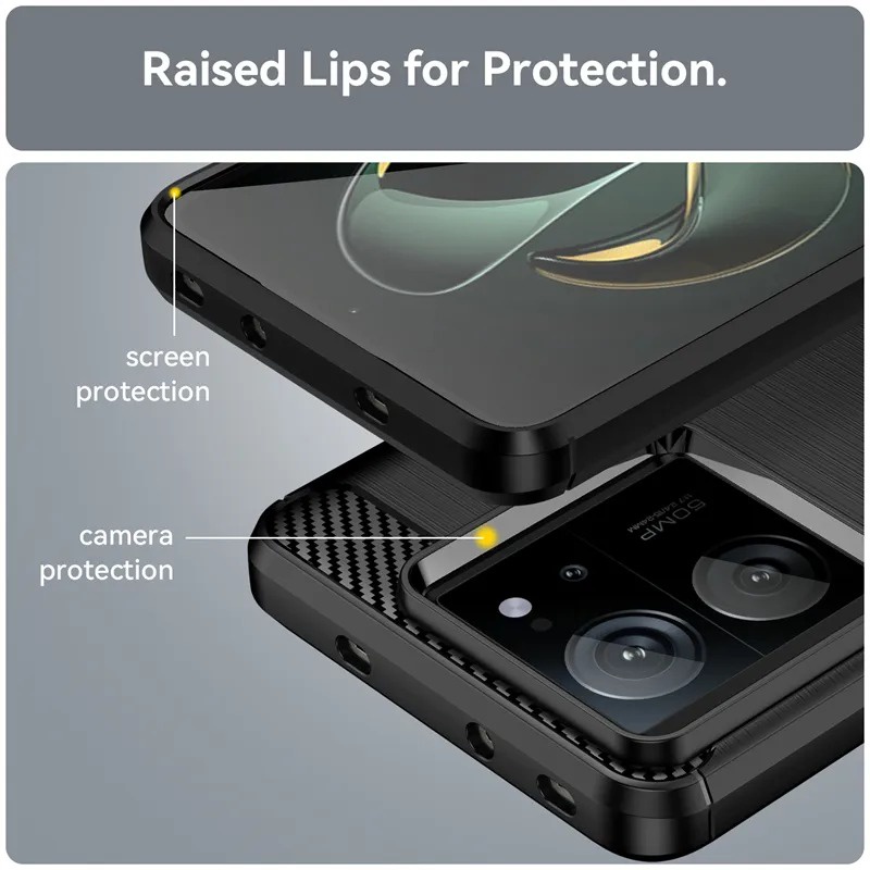 Ốp Lưng Sợi Cacbon Xước Bảo Vệ Cho Điện Thoại xiaomi 13t pro xiaomi mi 13t pro mi 13t pro