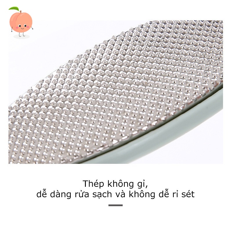 Cây Chà Gót Chân Tẩy Tế Bào Chết 2in1 inox - PEACH