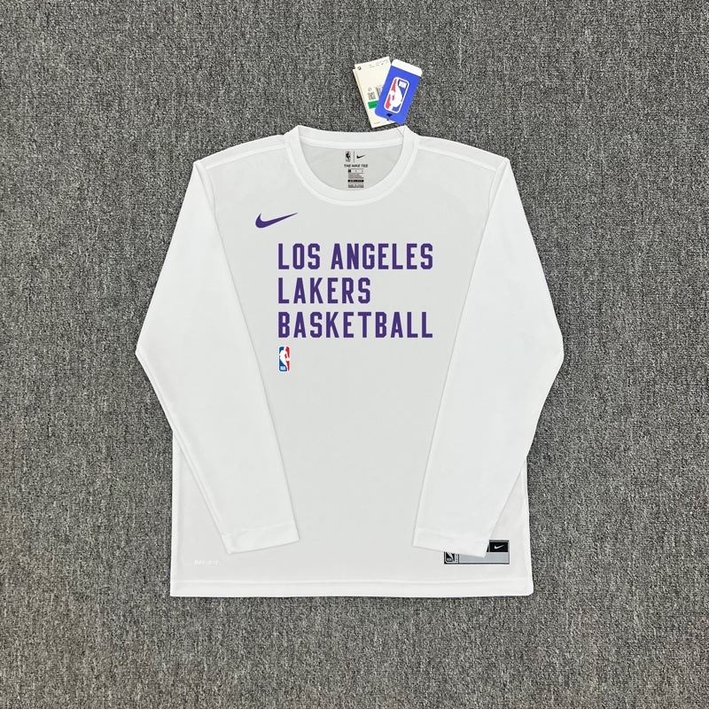 Áo Thun Đồng Phục Bóng Rổ Nba 2324nba Tay Dài Khô Nhanh Giữ Ấm Mùa Đông