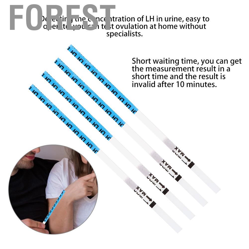 Forest 8Pcs Women Household Early Pregnancy LH Ovulation Test Strip Urine Detection Tool