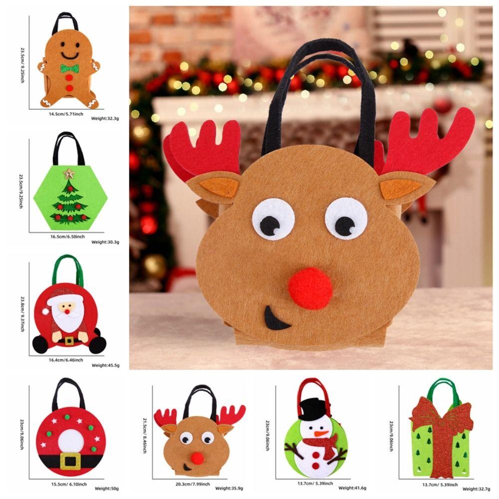 Mmluck Túi Đựng Kẹo Giáng Sinh eve santa claus Nai Sừng Tấm Dễ Thương Cho Trẻ Em / Trẻ Em