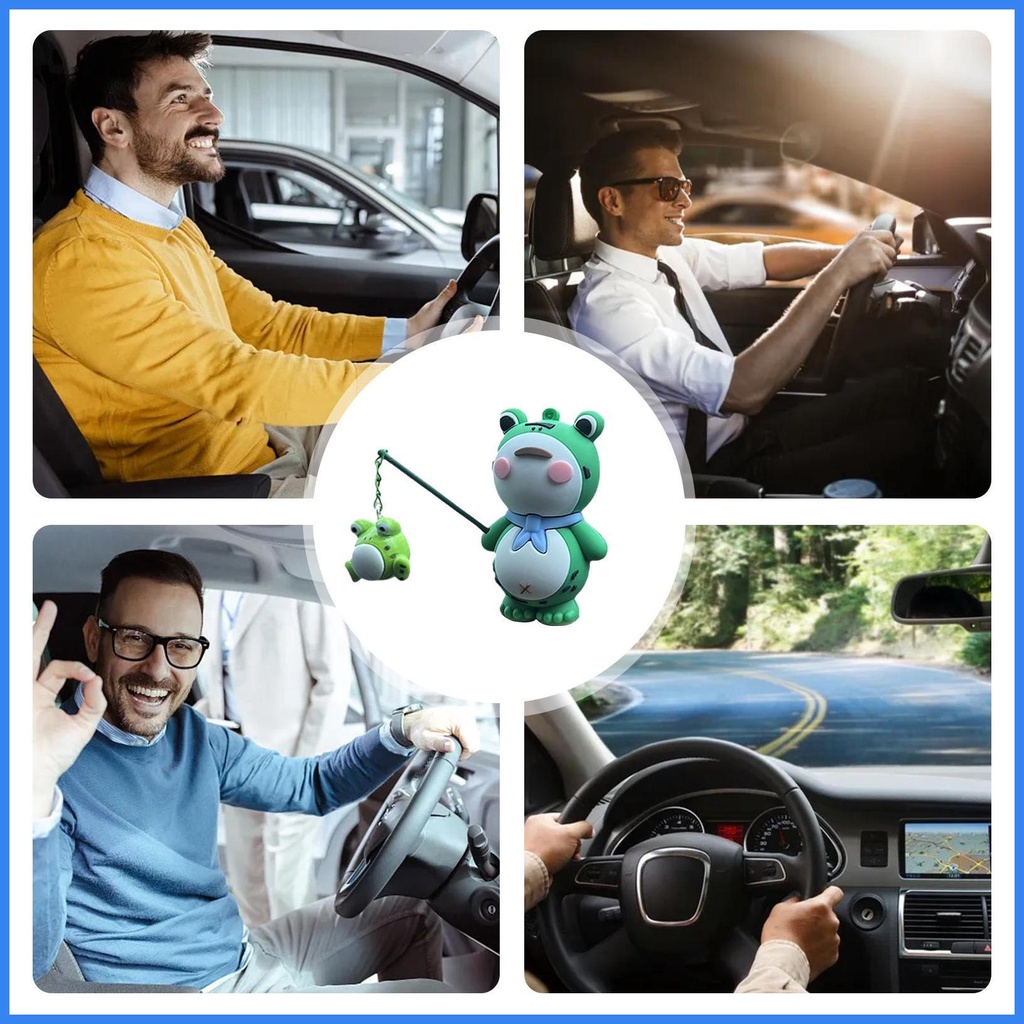 Ếch Trang Trí Bảng Điều Khiển Xe Hơi Vui Nhộn