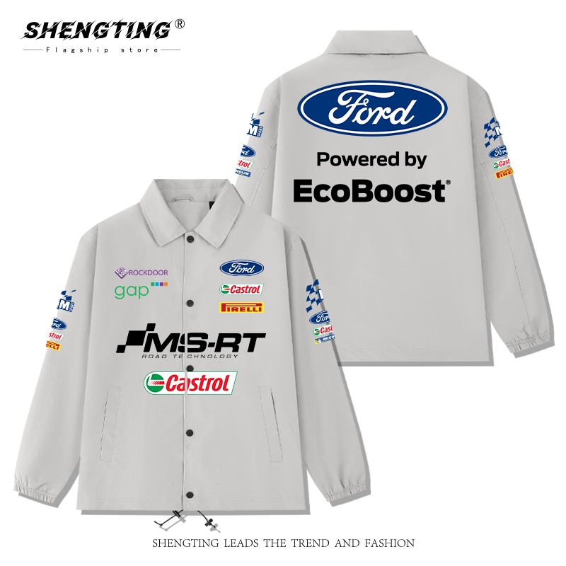 Ford Áo Khoác Dáng Rộng Thời Trang Xuân Thu Cho Nam Nữ f1 le mansai merchandise
