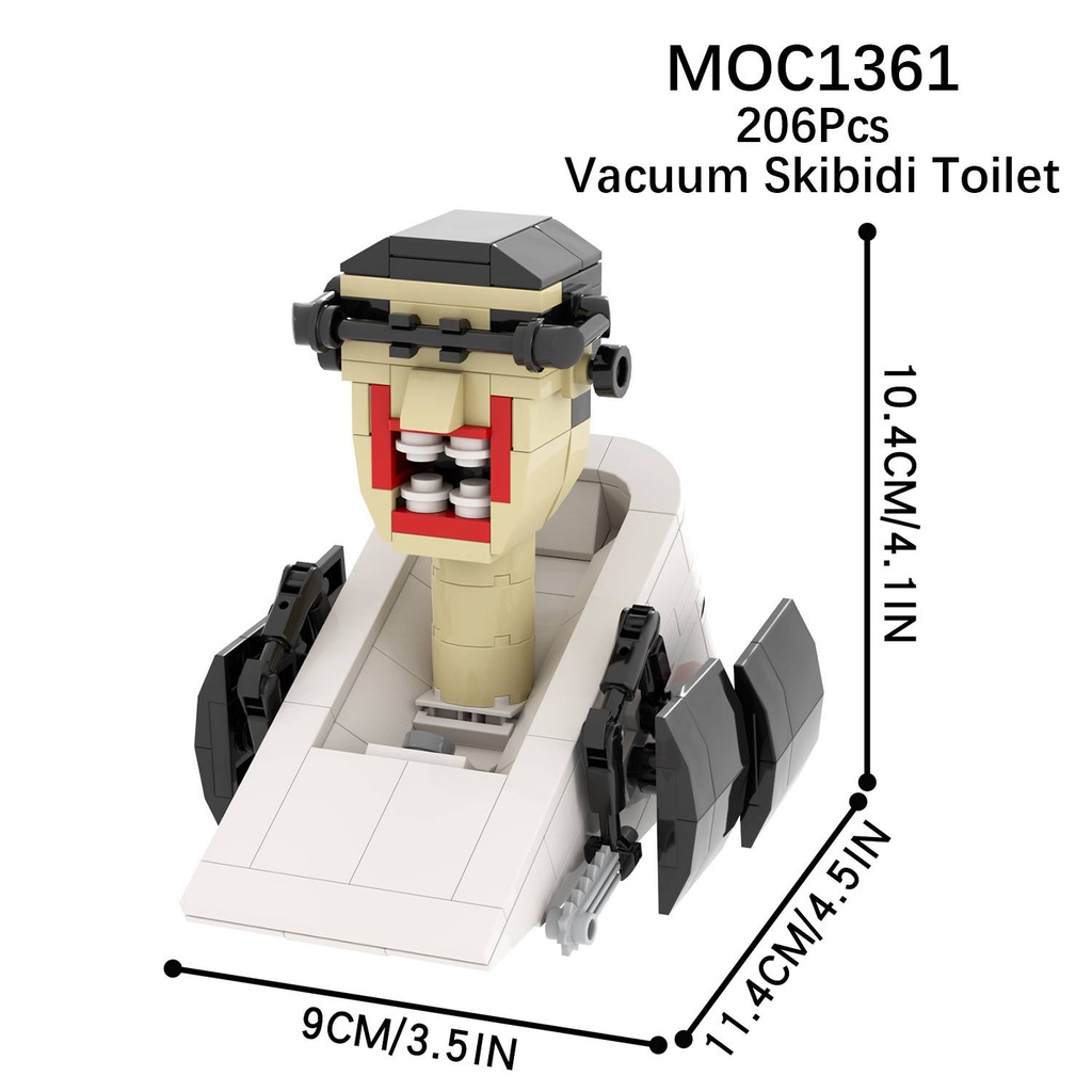 Skibidi Bộ Đồ Chơi Xếp Hình toilet Cho Bé
