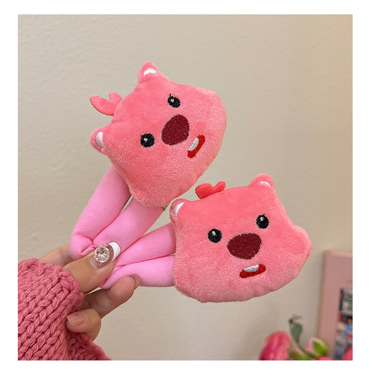 Kẹp Tóc Lông Xù Kiểu Hoạt Hình Đáng Yêu Cho Bé Gái 2023