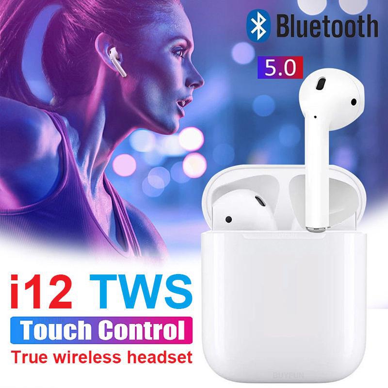 Tai Nghe Không Dây Kết Nối bluetooth i12 xiaomi Hoặc android 5.0 sanrio