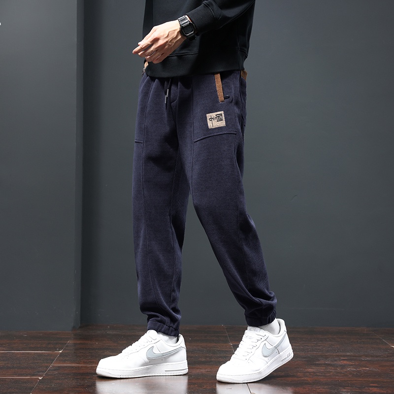 Quần Thể Thao cotton Nhung Dày Dặn Thoáng Khí Phong Cách Châu Âu Mới Cho Nam