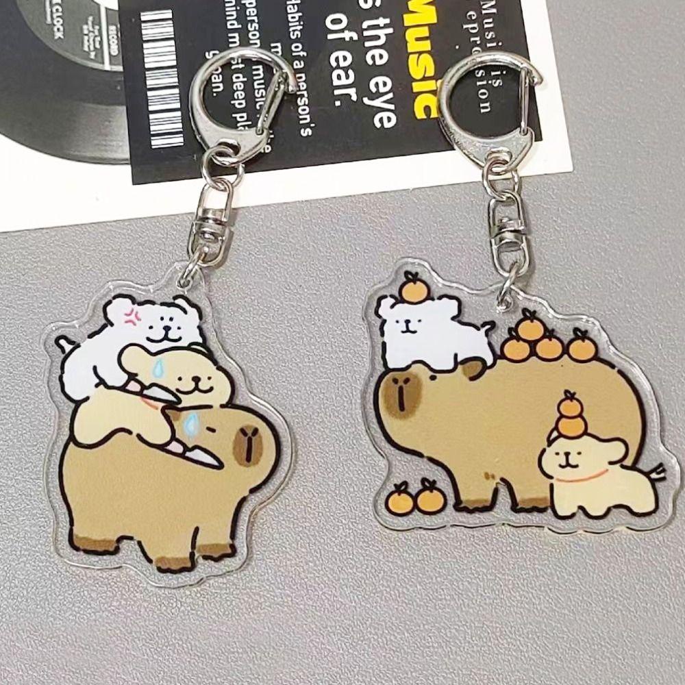 Móc Khóa Treo Túi Xách capibara capybara capybara capybara Vans 1 Bằng acrylic Họa Tiết Hoạt Hình Dễ Thương Sáng Tạo