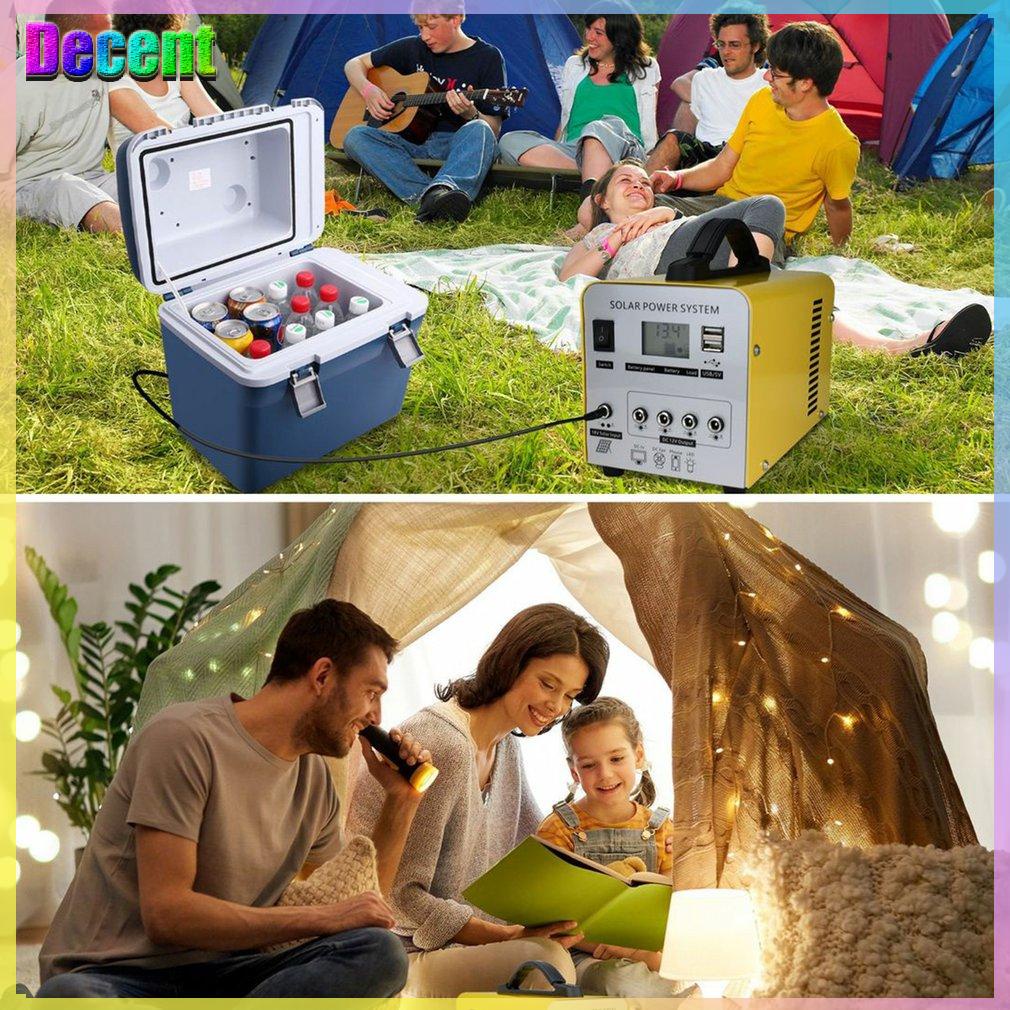 Solar Power System Hardened Shell Ideal Sine Wave For Picnic Camping{v\318]