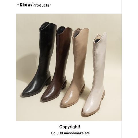 Giày Bốt Cao Bồi Mũi Nhọn Gót Dày Mẫu Mới 2023 Phong Cách Phương Tây Thời Trang Cho Nữ