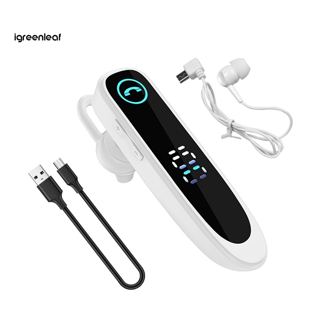 Igreenleaffs Tai Nghe bluetooth a20 Móc Vành Tai Chống Thấm Nước ipx7 Có Màn Hình led
