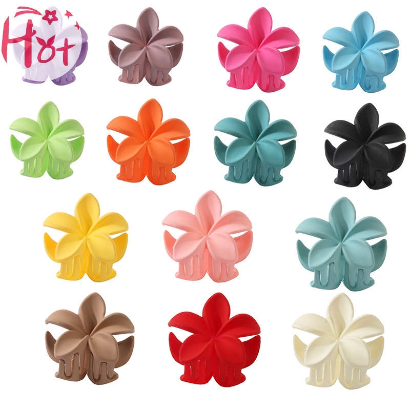 Jr Kẹp Tóc Hình Hoa lily Màu Trơn Xinh Xắn Cho Nữ vn