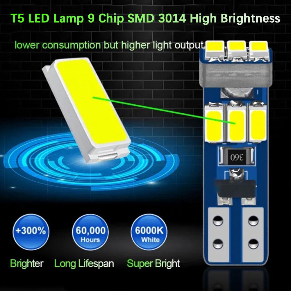 Đèn led t5 3014 9smd b4y7 Siêu Sáng Cho Xe Hơi