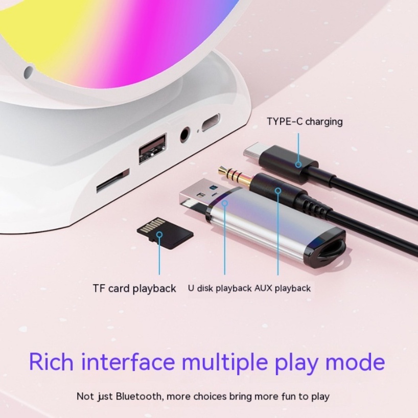 Loa karaoke ys-110 bluetooth Không Dây Hai Đầu Có Đèn Nhiều Màu Sắc Dùng Khi Đi Cắm Trại / Tiệc Cưới / Lễ Hội