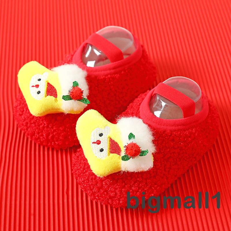 Topmall Giày Vải 3d Họa Tiết Giáng Sinh Cho Bé Tập Đi
