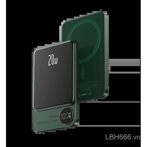 Mới Cục Sạc Dự Phòng Không Dây 20w 10000mah Có Nam Châm Cho iphone 15 / 14 / 13 / 12 / 11