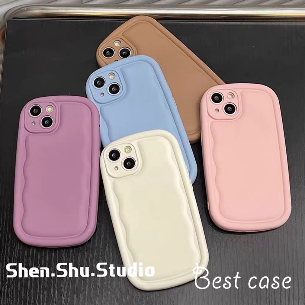 Ốp Điện Thoại Mềm Hình Elipse wave Cho iphone 15 14 13 12 11 pro max