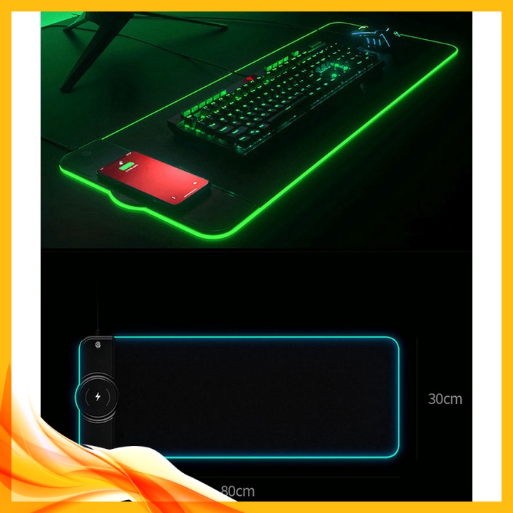 Tấm Lót Bàn Làm Việc Kiêm Sạc Không Dây Đa Năng Corfu ️🛒 - Gaming