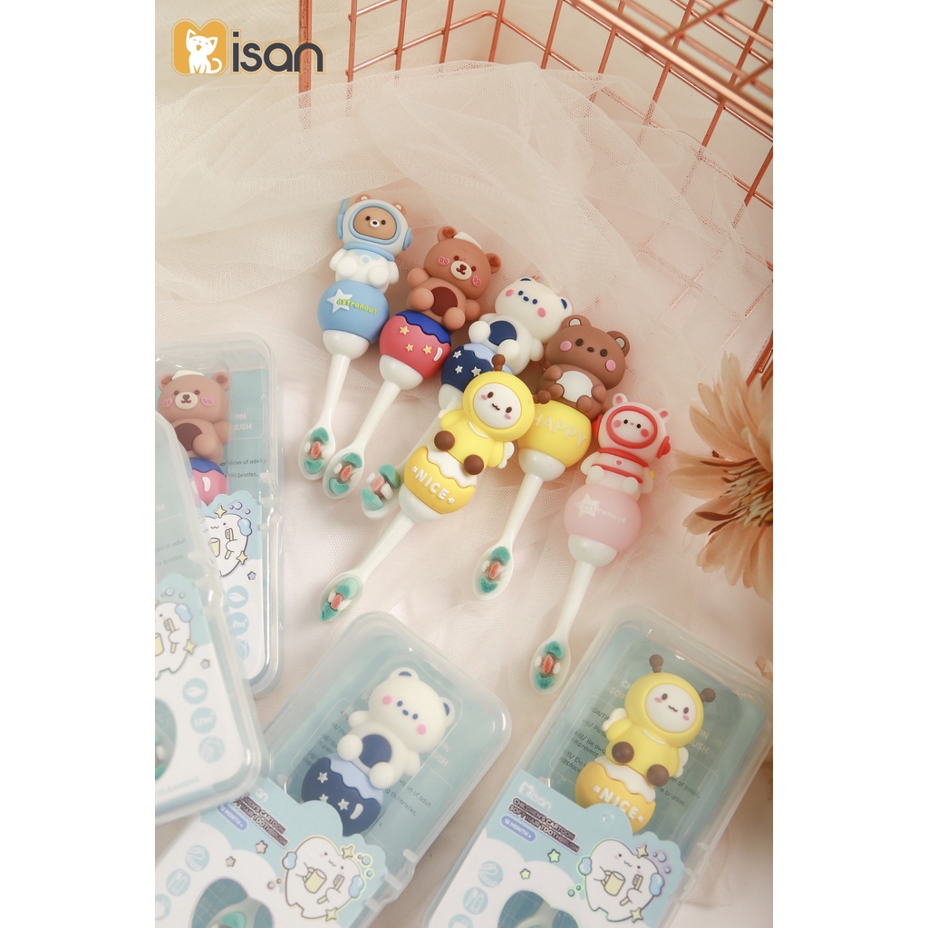 Bán chải đánh răng Misan hình Thú To cầm chắc tay cho bé CarynShop