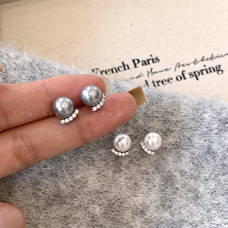 Bông Tai Đính Ngọc Trai Sang Trọng Cho Nữ